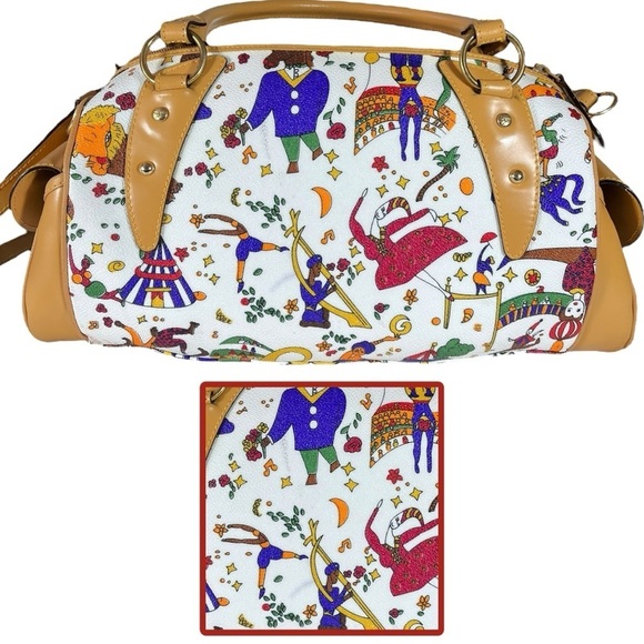 Piero Guidi Archived Magic Circus Top Handle Crossbody Satchel - Picture 8 of 15